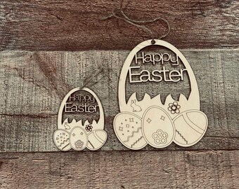 Cute "Happy Easter" Hanger