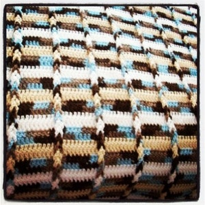 Pattern Tutorial BRAIDED BLANKET Crochet  - Easy, Permission to Sell Finished Product
