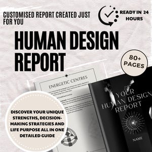 Personalisiertes Geburtshoroskop Voll Human Design Rapport Geschenk für Sie Selbstentdeckung Geschenk Spirituelle Lektüre