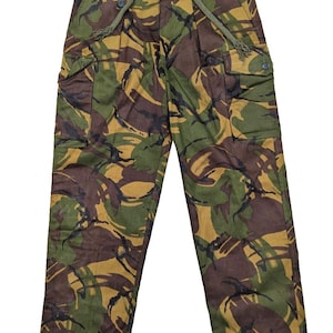 Rare Mint Unissued 90s British Army DPM Combat Trousers - &#39;Mustard&#39; Tone - Large