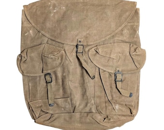 Rare 1955 Dated Italian Army Alpini Rucksack - Early M1962 Style - Hemp Material