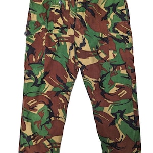 Vintage British Army 68 Pat DPM Camouflage Combat Trousers Size 5 - 34x30