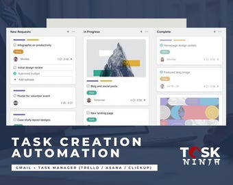 Gmail to Trello, Asana, ClickUp Automation SOP | Task Creation Workflow Guide