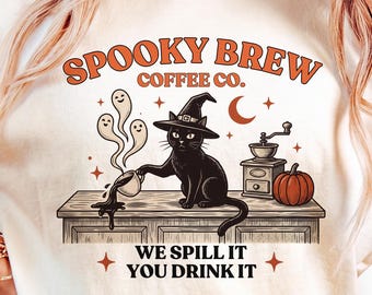 Retro Halloween Shirts Spooky Season Shirt, Meme Cats Graphic Tee, Halloween Black Cat Shirt, Funny Cat Shirt, Funny Halloween Shirt