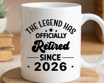 Funny Retirement Gift with Name, Legend Retirement Gift, Tastes Like Not My Problem, Legend Retired Since 2026, Personalized Retirement Mug