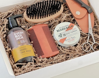 Confezione regalo per la cura della barba da uomo, kit per la cura della barba da uomo, cesto regalo per la cura della barba, confezione regalo per la cura della barba da uomo, confezione regalo per il compleanno da uomo, confezione regalo di Natale da uomo