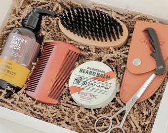 Kit per la cura della barba da uomo, confezione regalo di compleanno da uomo, confezione regalo di Natale da uomo, cesto regalo per la cura della barba da uomo, confezione regalo per la cura della barba da uomo, confezione regalo per la cura della barba da uomo
