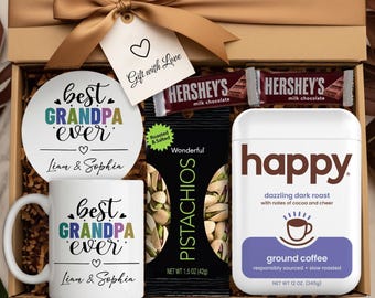 Regalo per il nonno da parte del bambino, regalo sentimentale per il nonno con nomi di nipoti, regalo di Natale per il nonno, regalo di compleanno per il nonno, regalo per la festa del papà per il nonno