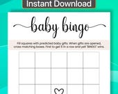 Printable Baby Shower Bingo Baby Shower Bingo Cards Printable Baby Shower Bingo Game Baby Bingo Printable Baby Bingo Cards Baby Shower b401
