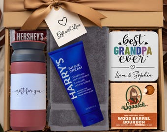 Scatola regalo per la cura di sé, regalo di compleanno per il nonno, scatole regalo per la cura del corpo del nonno, regalo per la festa del papà del nonno, regalo di Natale del nonno da parte del nipote, nipoti
