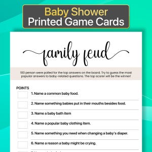 Gioco stampato per baby shower Family Feud Gioco stampato per baby shower Family Feud Gioco stampato per baby shower Family Feud Gioco stampato per baby shower Family Feud