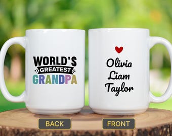 Verjaardagscadeau opa Gepersonaliseerde Vaderdag Opa Verjaardagscadeau voor opa Vaderdag Cadeau voor opa Verjaardag van kleinkinderen