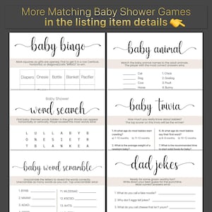 Baby Shower Game Printable Baby Shower Bingo Baby Shower Bingo Cards Printable Baby Shower Bingo Game Baby Bingo Printable Baby Bingo Cards Baby Shower Game Printable Neutral Baby Shower Game Instant Download Baby Shower Game Ideas
