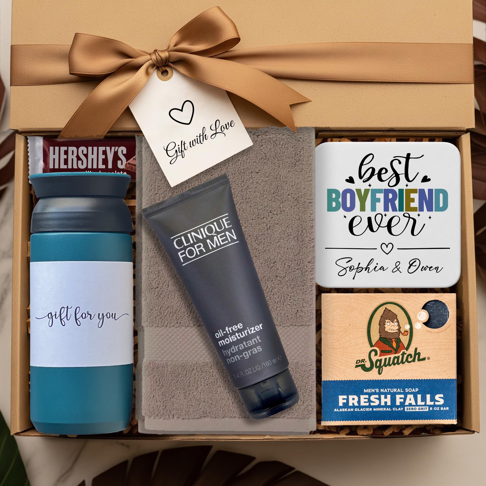 Personalized Boyfriend Gift Box Boyfriend First Anniversary Gift