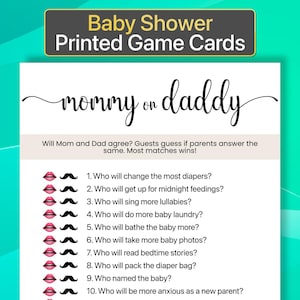 Gedrukt babyshowerspel mama of papa Gedrukt babyshowerspel mama of papa Gedrukt babyshowerspel Mama of papa of mama triviaspel