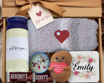 Pamper Gift Basket For Her Hug In A Box For Girls Care Package For Women Appreciation Gifts For Women Girlfriend Grandma Sister Mom Daughter