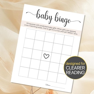 Baby Shower Game Printable Baby Shower Bingo Baby Shower Bingo Cards Printable Baby Shower Bingo Game Baby Bingo Printable Baby Bingo Cards Baby Shower Game Printable Neutral Baby Shower Game Instant Download Baby Shower Game Ideas