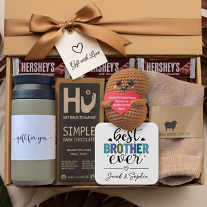 Brother Christmas Gift Box Personalized Brother Gifts With Custom Name Brother Gifts From Friend Brother Wedding Gifts Brother Rakhi Gifts