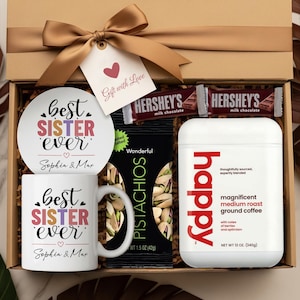 Personalized Sister Gift Box For Sister Birthday Gifts From Brother Sister Appreciation Gift Sister Thank You Gift Sister Get Well Soon Gift