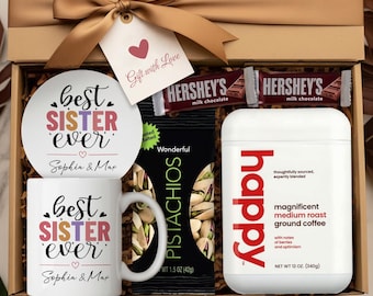 Personalized Sister Gift Box For Sister Birthday Gifts From Brother Sister Appreciation Gift Sister Thank You Gift Sister Get Well Soon Gift