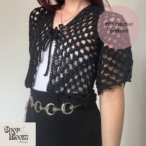 The Ophelia Cardigan Crochet Pattern PDF | Samhain Inspired | Vintage Crochet Lace | Digital Download