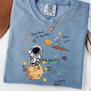 Comfort Colors Astronaut Shirt: Funny Spaceman Graphic Tee