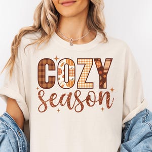 Comfort Colors Fall Floral T-Shirt: Cozy Autumn Season Tee