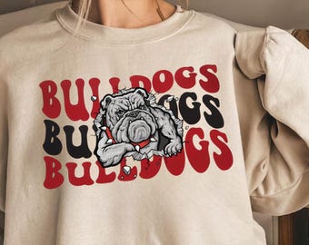 Bulldog Mascot Sweatshirt, Game Day Football  Unisex Tee
