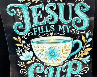 Ready to apply UV DTF Decals Religious