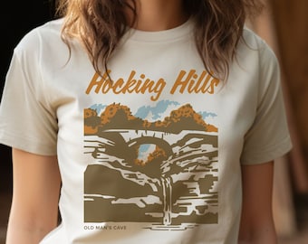 Camiseta de Hocking Hills, Ohio: Recuerdo de la cueva del anciano