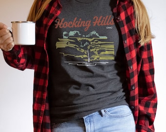 Camiseta de Hocking Hills: cueva del anciano, camiseta de Hocking Hills, regalo de Hocking Hills, recuerdo de Hocking Hills, Hocking Hills, Ohio
