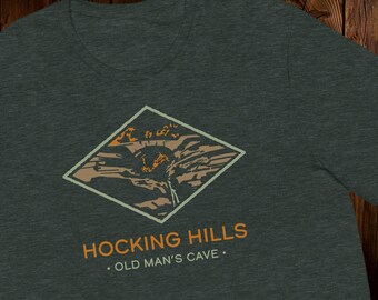 Camiseta de Hocking Hills: cueva del anciano, camiseta de Hocking Hills, regalo de Hocking Hills, recuerdo de Hocking Hills, Hocking Hills, Ohio