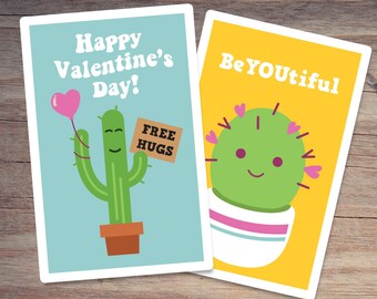 Cactus valentines | succulent valentines | Classroom Valentines | Preschool valentines | valentines class | cute valentines | kindergarten