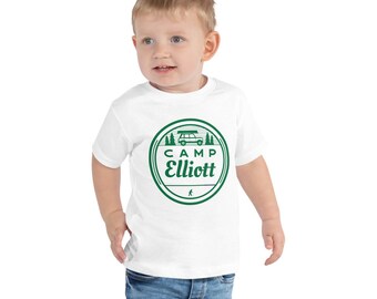 Camiseta personalizada para campamento infantil: Fiesta de campamento de Pie Grande