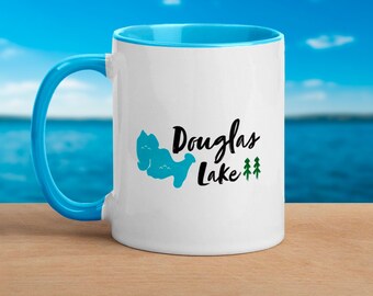 Douglas Lake Michigan Mug: Cabin Decor Coffee Cup