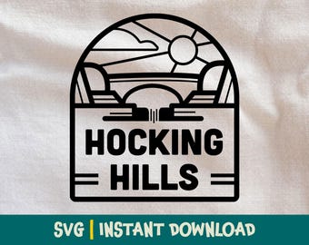 Diseño SVG de Hocking Hills: Camiseta de viaje de aventura (descarga digital)
