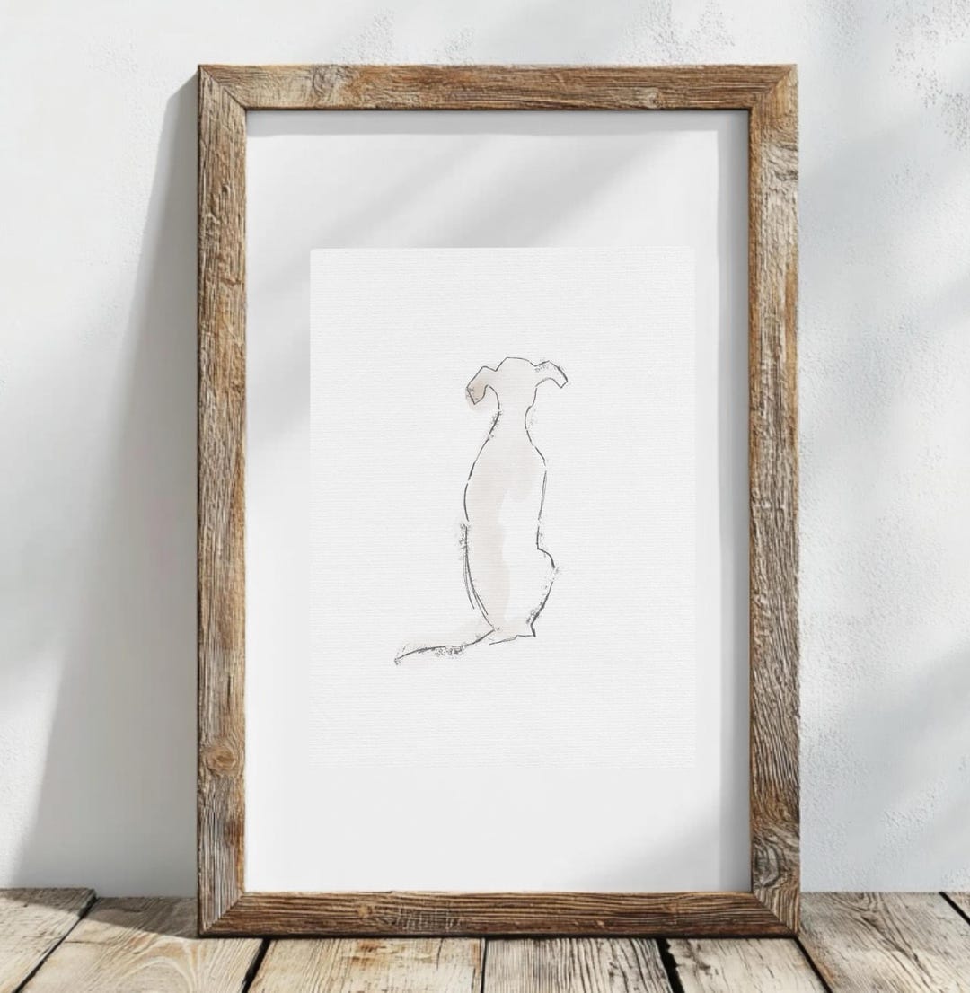 Cute Dog Sketch Print / Pencil Sketch / Art Print / Watercolour - Etsy