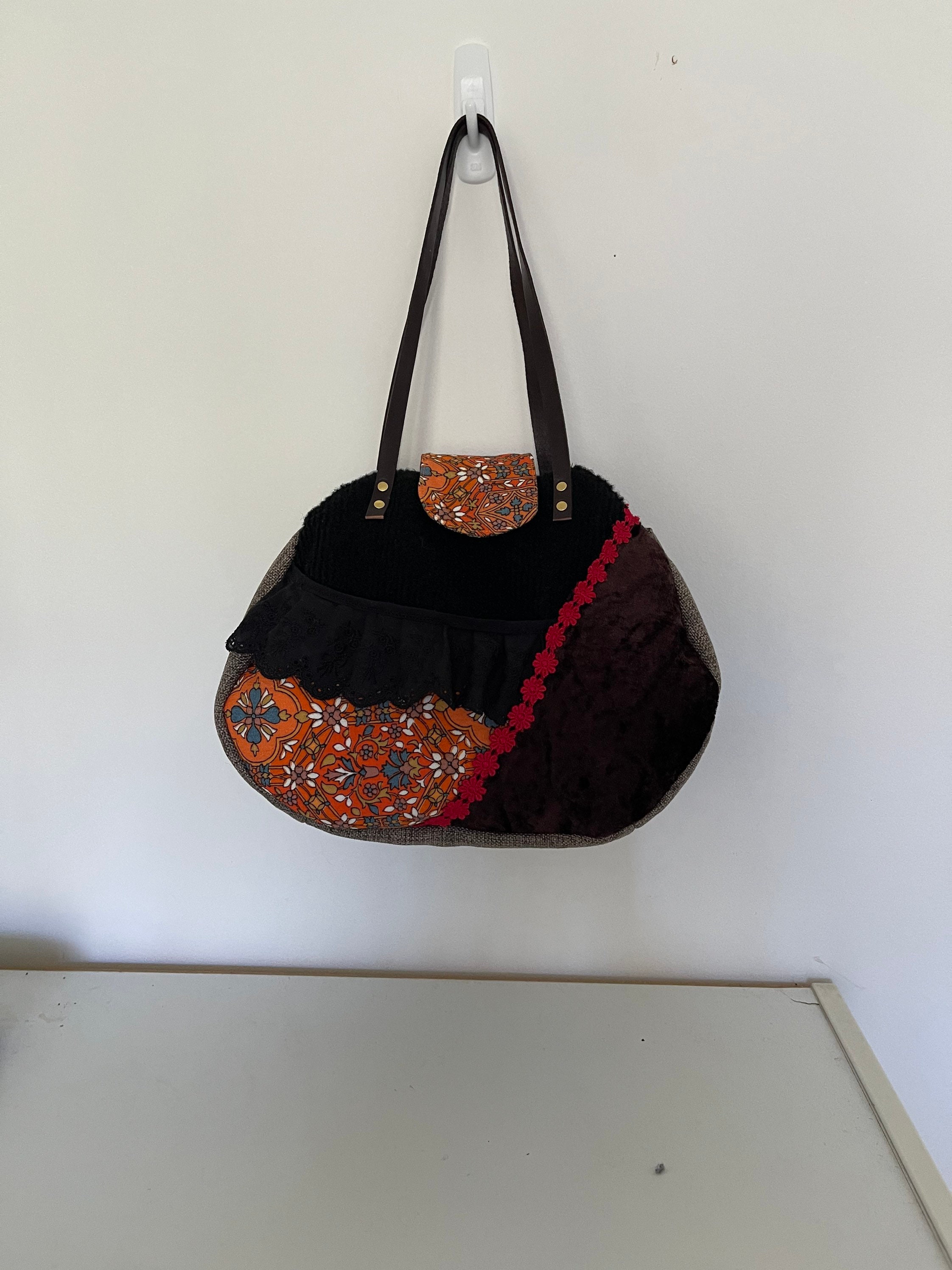 Japanese Kimono Purse Kimono Hobo Bag Kimono Shoulder Bag 