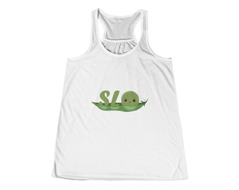 SLPea Women's Flowy Racerback Tank