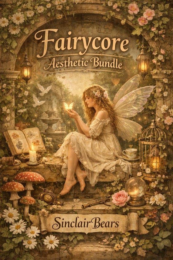 Fairycore Surprise Bundle: 8 Thrifted Whimsical Decor Items