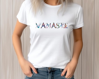 Namaste Unisex Tee, Yoga Shirt, Meditation Tshirt, Zen Apparel, Mindfulness Clothing