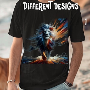 Lion Graphic Tee, Animal Lover Shirt, Safari Wildlife Top, King of the Jungle Tshirt, Jungle Theme Clothing, Lion Pride Shirt