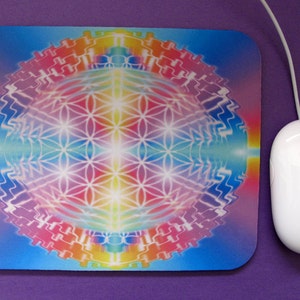 Rectangle Mouse Pad Flower of Life