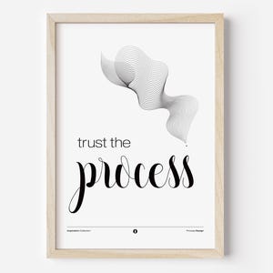 Trust the Process, Printable Wall Art, Inspirational Quote, Positive Quotes, Quote Print, Best Friend Gifts, Gift for Family, Home Decor