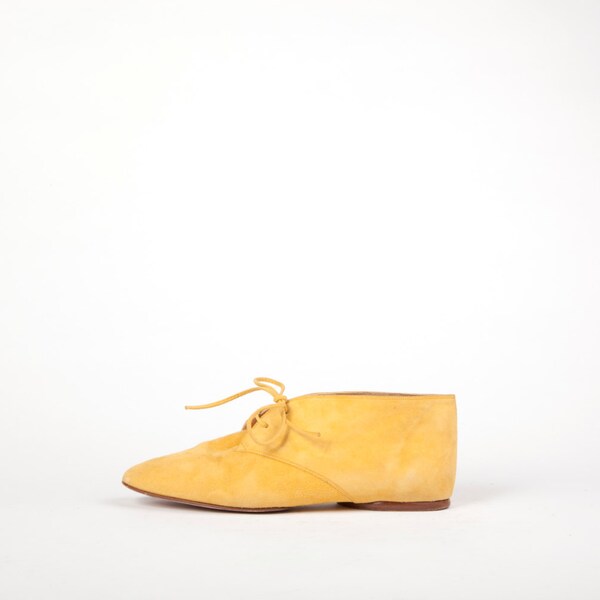 Gucci Yellow Suede Ankle Boots 6