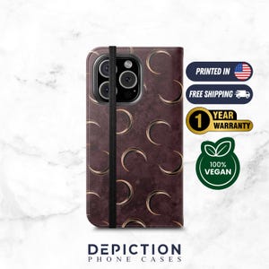 Cartera para iPhone 16, Cartera para iPhone 15, Cartera para iPhone 14, Cartera para iPhone 13, Cartera para iPhone 12, Cartera tipo funda tipo libro para teléfono, Funda tipo libro de cuero