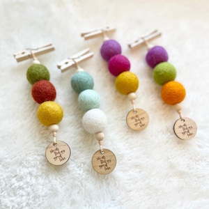 Essential Oil Diffusers - Essential Oil Car Diffuser - Felt Ball Diffuser - Catholic Essential Oil Diffuser - Handmade