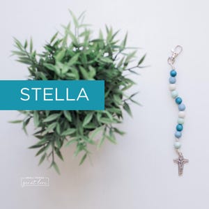 STELLA Single Decade Rosary with clasp - Decade Rosary - Catholic Rosary  - Wood Bead Rosary - Confirmation Gift - Catholic Gift