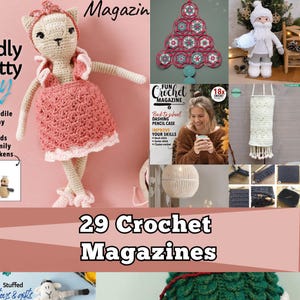29 Crochet Magazines - Digital Collection - Amigurumi, Home Decor, Gifts and More - EN ENGLISH - Bundle - Crochet patterns