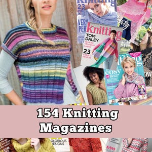 154 Knitting Magazines - Digital Bundle - (In English) - Knitting patterns